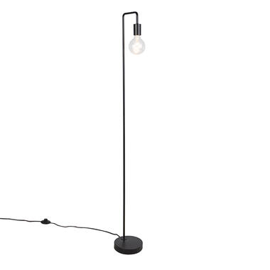 Qazqa vloerlampen facil zwart e27 product