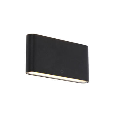 Qazqa applique d&#39;extérieur moderne noire 17,5 cm avec led ip65 - batt product