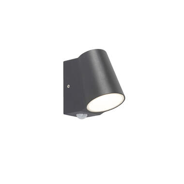 Qazqa lampe d&#39;extérieur anthracite avec détecteur de mouvement avec led - product