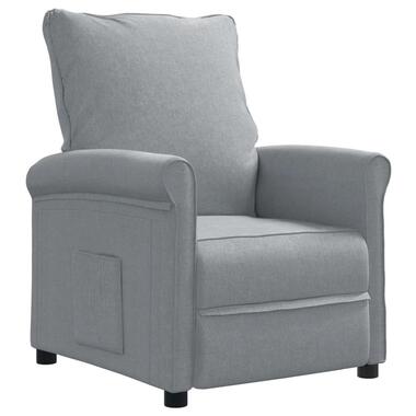 vidaXL Fauteuil inclinable TV Gris clair Tissu product
