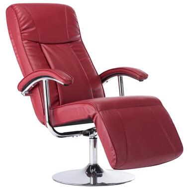 vidaXL Fauteuil TV rouge bordeaux similicuir product