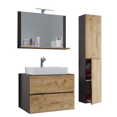 LendasL Ensemble de meubles de salle de bain 80 cm, miroir finitions product