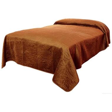 Unique Living - Bedsprei Veronica 220x220cm leather brown product