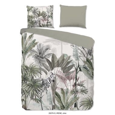 Good Morning Dekbedovertrek "jungle print" - Groen - (140x200/220 cm) - Katoen product