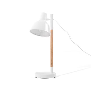 Lampe de bureau blanc en bois et en métal ALDAN product