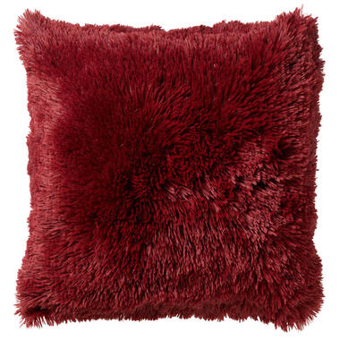 FLUFFY - Sierkussen 60x60 cm - superzacht - XL kussen - Merlot - rood product