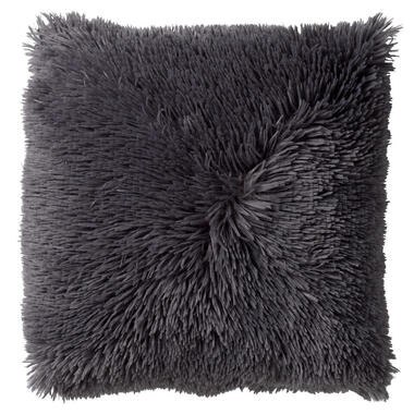 FLUFFY - Kussenhoes 60x60 cm - superzacht - XL kussensloop - Charcoal Gray - ant product