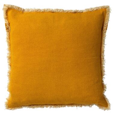 BURTO - Kussenhoes 60x60 cm - gewassen katoen - Golden Glow - geel product