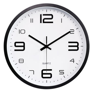LW Collection Horloge de cuisine Xenn4 noir blanc 30cm product