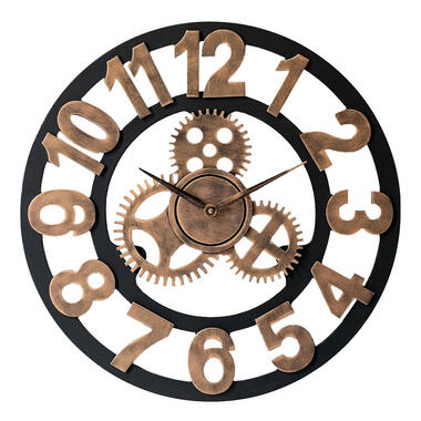LW Collection Horloge murale XL Levi chiffres bronze 80cm product