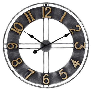 LW Collection Horloge murale Becka gris or 60cm product