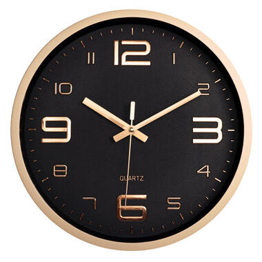 LW Collection Horloge de cuisine Xenn3 rosé noir 30cm product