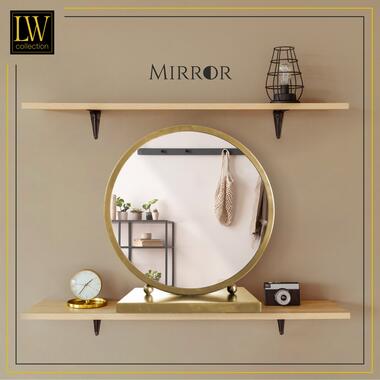 LW Collection Miroir de table doré 30x32 cm métal product