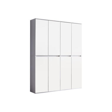 Hioshop kledingkast Minor mdf - 8 deuren - wit product