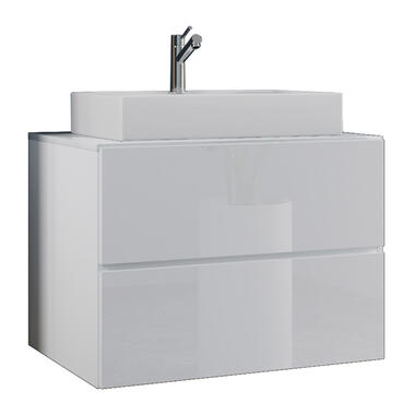 LendasS Armoire basse avec lavabo, 80 cm, blanc. product