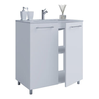 Gilos Armoire basse avec lavabo, 80 cm, blanc. product