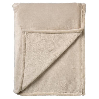 CHARLIE - Plaid 200x220 cm - extra grote fleece deken - effen kleur - Pumice Sto product
