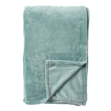 HARVEY - Plaid 150x200 cm - superzachte deken van fleece - Jadeite - groen product