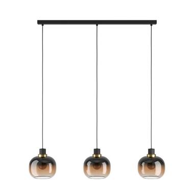 EGLOOilellaHanglamp-E27-95cm-Amber glas - Zwart product