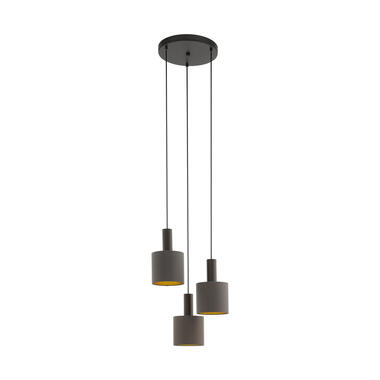 EGLO Concessa 1 Hanglamp - E27 - Ø 42 cm - Donkerbruin/Cappucino/Goud product