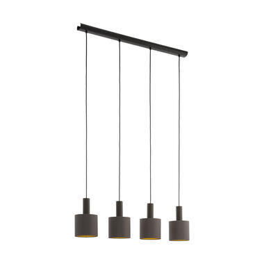 EGLO Concessa 1 Hanglamp - E27 - 94 cm - Donkerbruin/Cappucino/Goud product