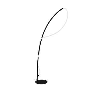 EGLO Egidonella Vloerlamp - LED - 160 cm - Zwart/Wit product