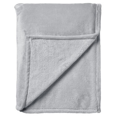 CHARLIE - Plaid 200x220 cm - extra grote fleece deken - effen kleur - Micro Chip product