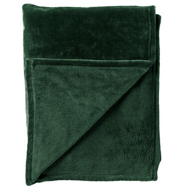 CHARLIE - Plaid 200x220 cm - extra grote fleece deken - effen kleur - Mountain V product