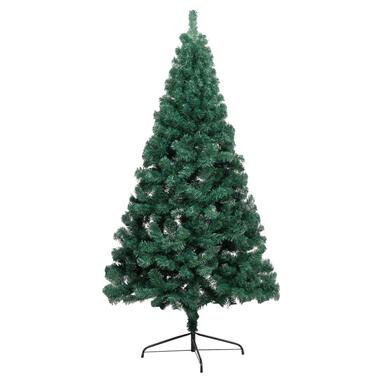 vidaXL Kunstkerstboom met standaard half 240 cm PVC groen product