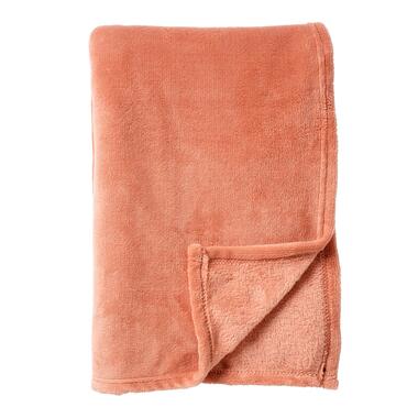 HARVEY - Plaid 150x200 cm - superzachte deken van fleece - Muted Clay - roze product