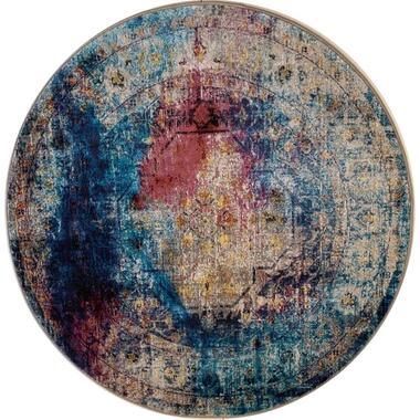 Picasso Heriz Vintage Ronde Tapis Multi / Bleu Poil ras - 200 CM Ronde product