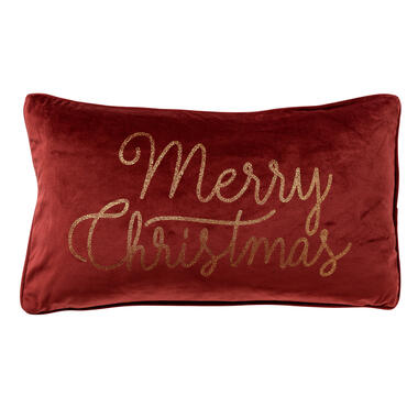 Coussin Merry Christmas - rouge - 30x50 cm product