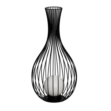 EGLO Fossombrone Staande lamp Buiten - E27 - 68,5 cm - Zwart/Wit product
