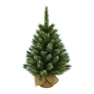 Triumph Tree Pittsburgh Kunstkerstboom in Jute - H90 x Ø56 cm - Groen Frosted product