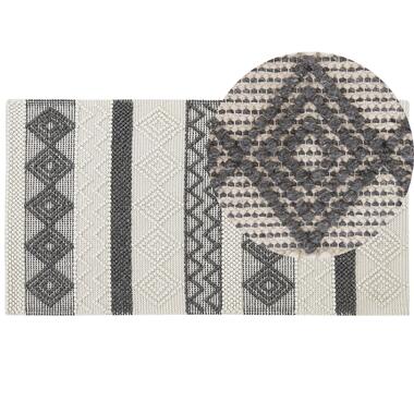 Tapis en laine beige clair et gris 80 x 150 cm DAVUTLAR product