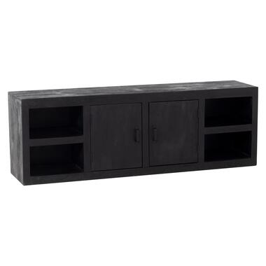 Tv-Meubel Zwart - Mangohout - 180cm - Kast Xander product