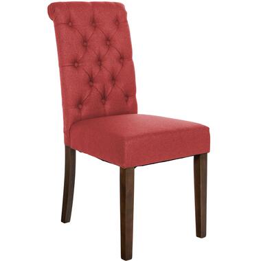 CLP chaise salle à manger Lisburn Noyer Cadre - Tissu - Rouge product