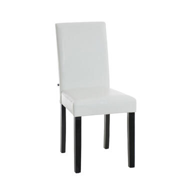 CLP Chaise de salle à manger Ina Noir Frame - Similicuir - Blanc product