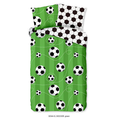 Good Morning Parure de couette "Soccer" - Vert - (140x220 cm) product
