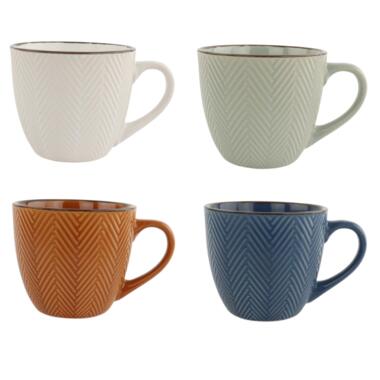 OTIX Koffiekopjes met Oor Koffietassen Set van 4 Verschillende kleuren product