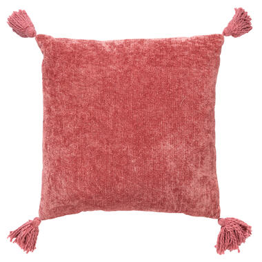 NINO - Kussenhoes van katoen 45x45 cm Dusty Rose - roze - met flosjes product