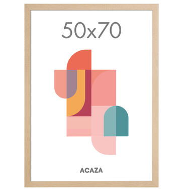 ACAZA Fotokader - Fotolijst - 50x70 cm - MDF hout - Lichte Eik product