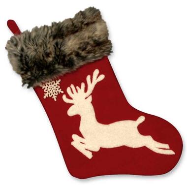 Unique Living - Rudolph sock red product