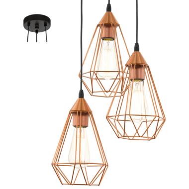 Eglo Tarbes hanglamp met drie kappen product