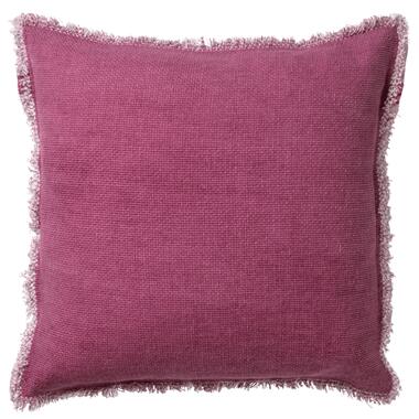 BURTO - Kussenhoes 60x60 cm - gewassen katoen - Heather Rose - roze product