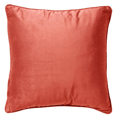 FINN - Kussenhoes 60x60 cm - velvet - effen kleur - Coral - koraalroze product