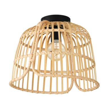 EGLO Glyneath Plafondlamp - E27 - Ø 37,5 cm - Zwart/Hout product