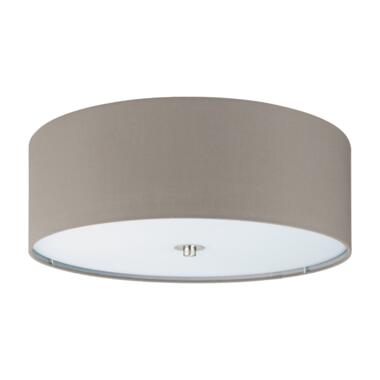 EGLO Pasteri - Plafondlamp - 3 Lichts - ø475 mm. - Nikkel-Mat - Taupe product