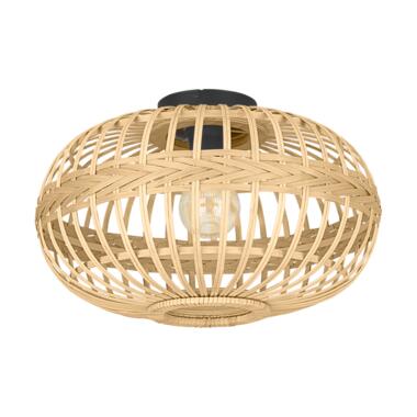 EGLO Amsfield Plafondlamp - E27 - Ø 45 cm - Bruin/Zwart product