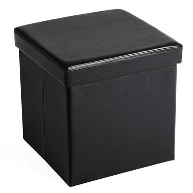 ACAZA Poef - opvouwbaar - zonder Poten - eco-leder - 38 cm - Zwart product